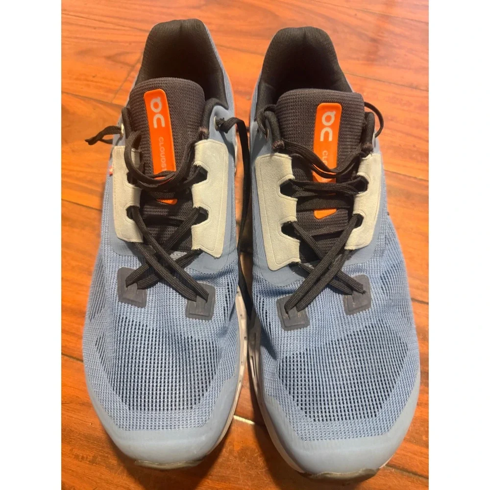 On Cloudstratus Mens Running Shoes Blue Orange US 12.5 Sneaker